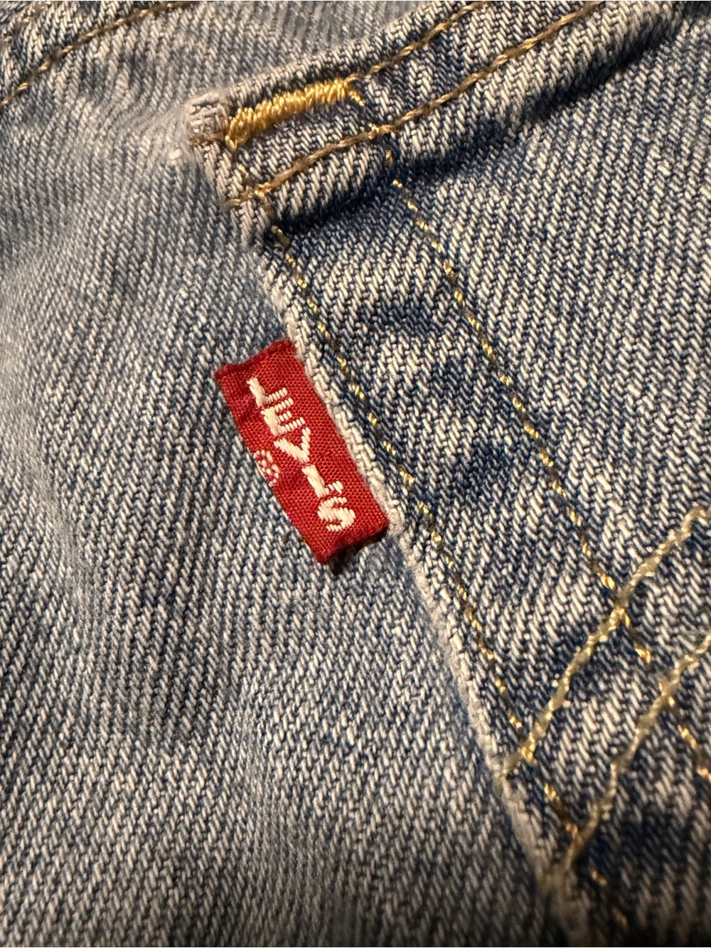 Levi's Classic Light Wash Denim with vintage Levi Tag